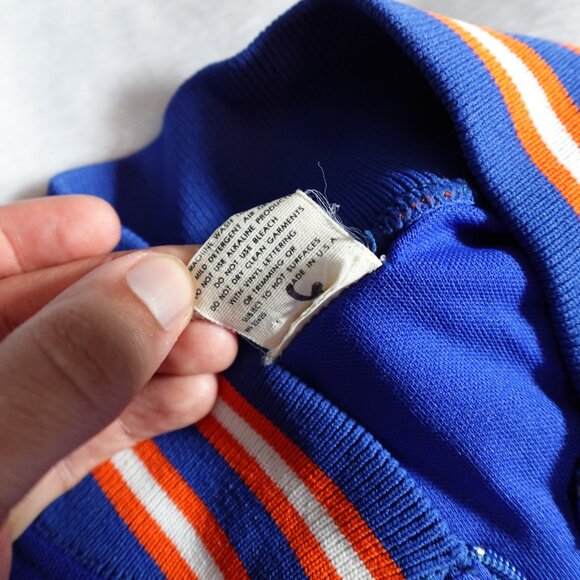 Vintage Bair Varsity 1/4 Zip Pullover Sweatshirt Mens XL (Fits M) Union Made 70s - Picture 4 of 10